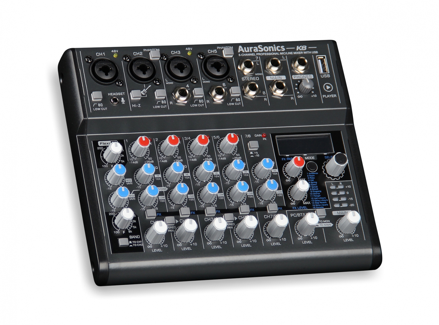 AuraSonics K8 компактный микшерный пульт в Грозном