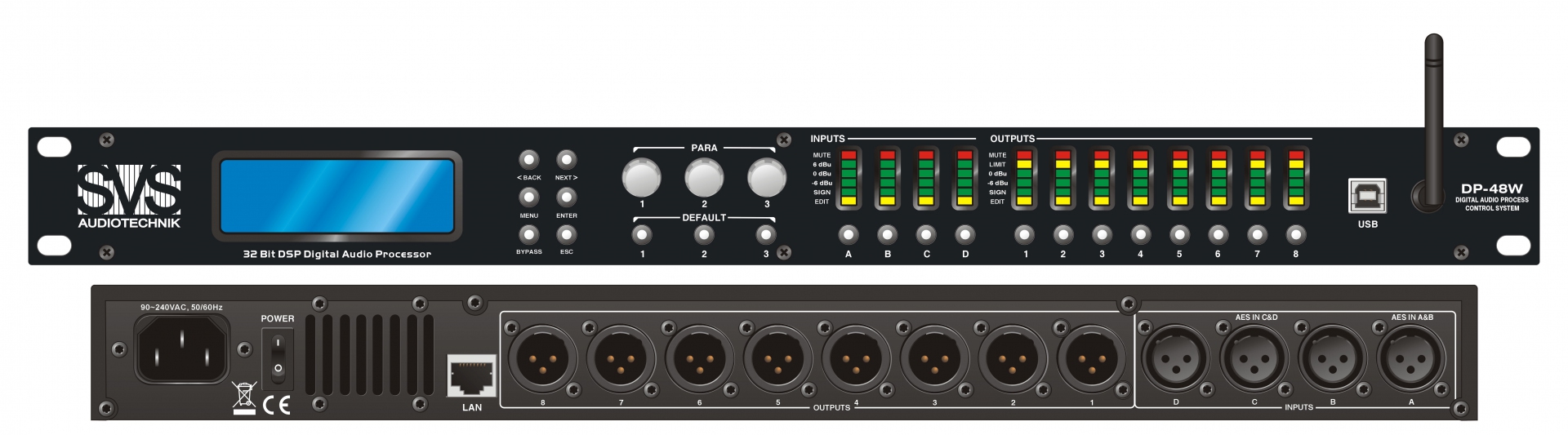 SVS Audiotechnik DP-48W Цифровой процессор: 4 входа 8 выходов в Грозном