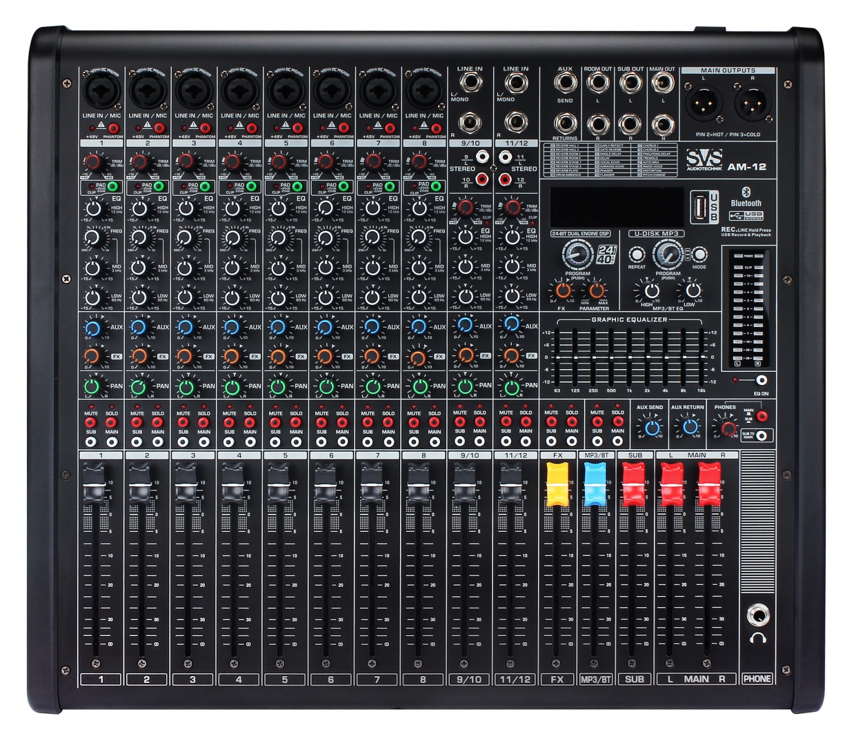 SVS Audiotechnik mixers AM-12 Микшерный пульт аналоговый, 12-канальный в Грозном