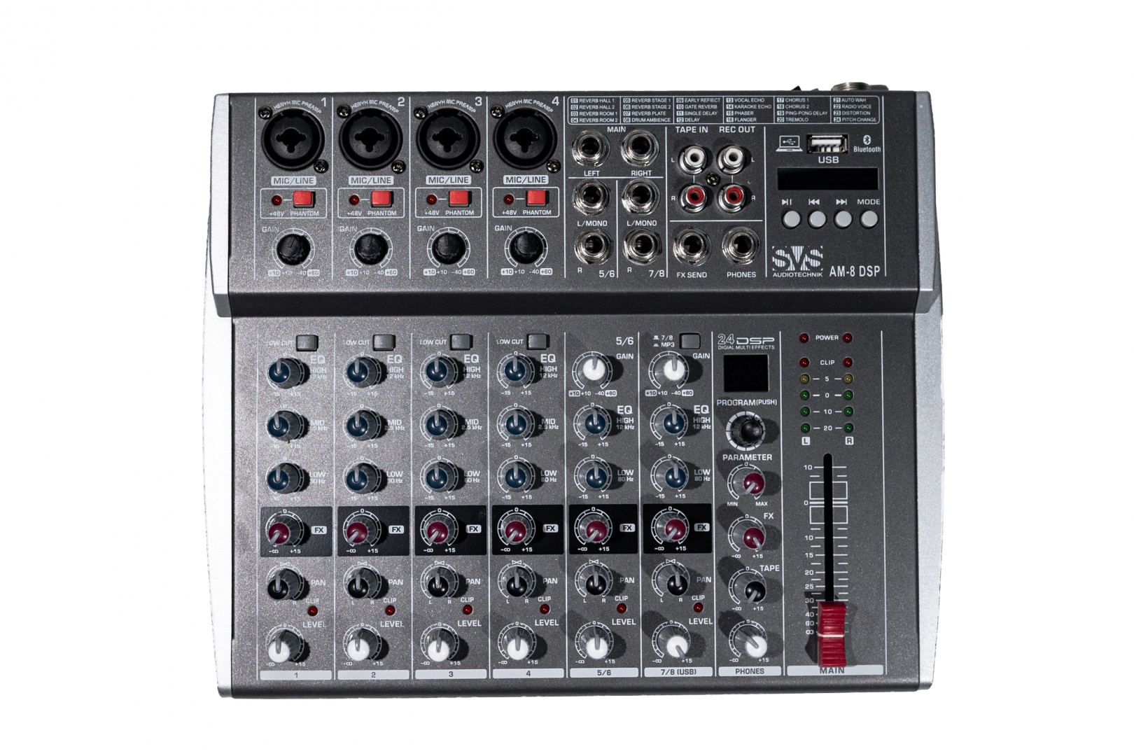 SVS Audiotechnik mixers AM-8 DSP Микшерный пульт аналоговый, 8-канальный в Грозном